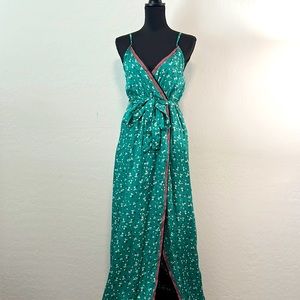 Billabong Green Floral Maxi Dress